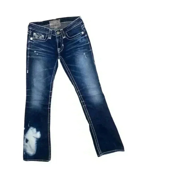 Big Star ⭐️ Acid Washed Bell Bottom Jeans - Picture 3 of 5